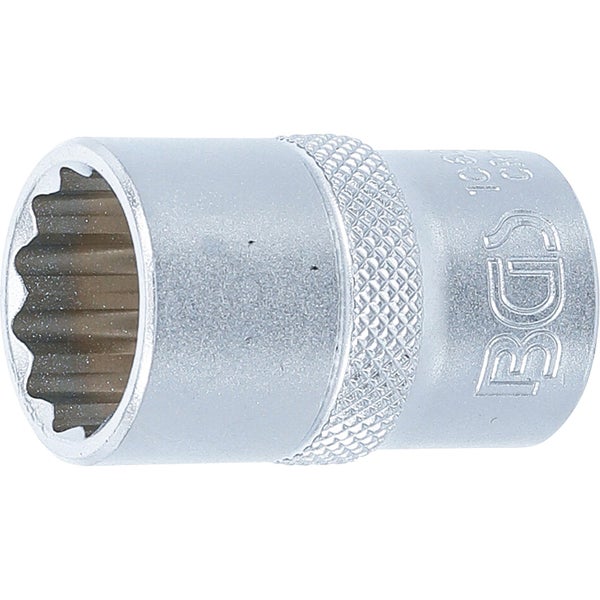 BGS Steckschlüssel-Einsatz Zwölfkant Antrieb Innenvierkant 12,5 mm (1/2) SW 17 mm - 10637
