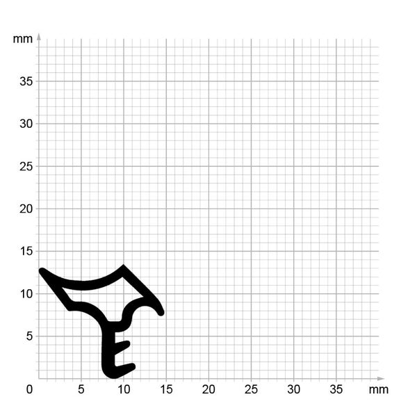 DIWARO. | Stahlzargendichtung SZ021 | schwarz | 5 Meter