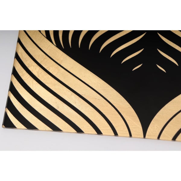 Blattgoldbild | Wandbild mit Blattgold Applikationen| Handarbeit | Deko | AGPB00063 Format: 50x50cm