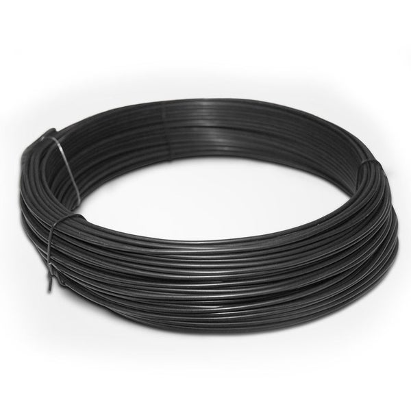 FLOORDIREKT Bindedraht - 3,1 mm Stärke - Spanndraht - 3,1 mm Stärke - Anthrazit - 80 m Länge