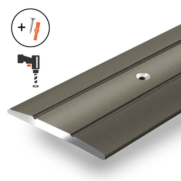 FLOORDIREKT Übergangsprofil Firm - Breite: 36 mm - Vorgebohrt - Champagner - 100 cm