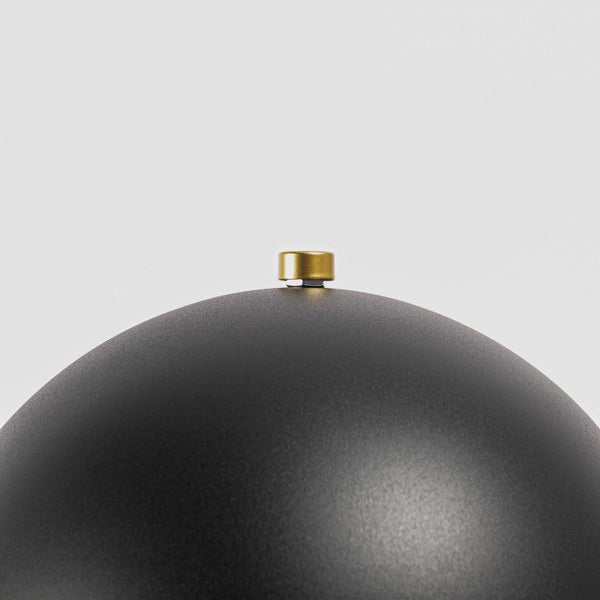 Lucande Tischlampe Aparas (Design, Modern) in Schwarz aus Metall (1 flammig E27) - Designer Tischleuchte Schreibtischlampe Nachttischlampe Wohnzimmerleuchte