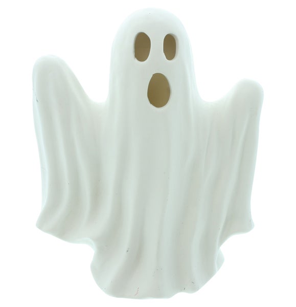 Geist aus Keramik als Halloween Dekoration