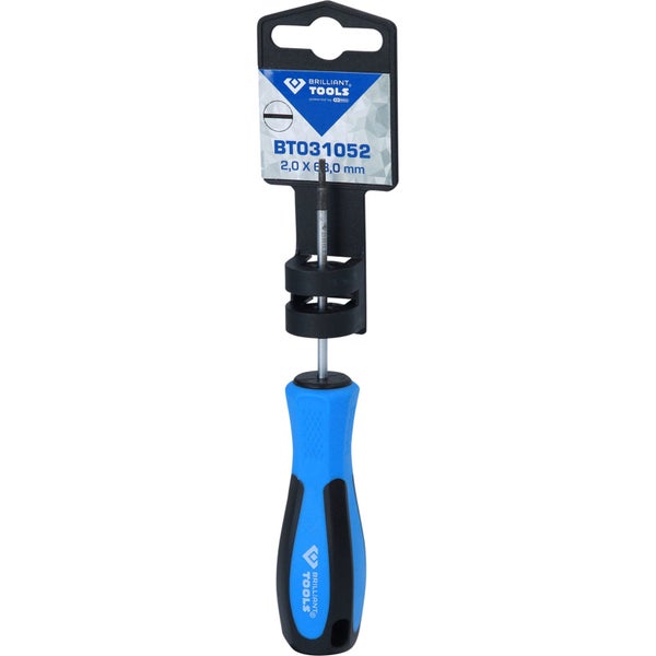 Brilliant Tools Schraubendreher Schlitz 2,0 x 63,0 Millimeter