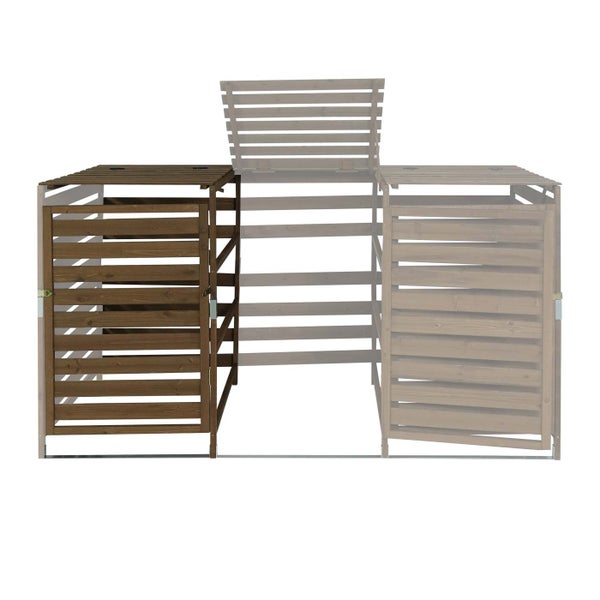 Holz Mülltonnenbox für den Außenbereich