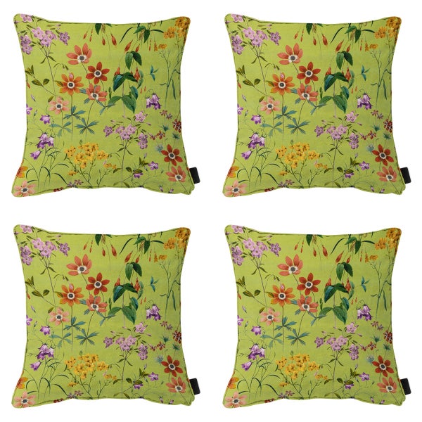 Dekokissen Milly grün - Ca. 50x50 cm - 4er-Set