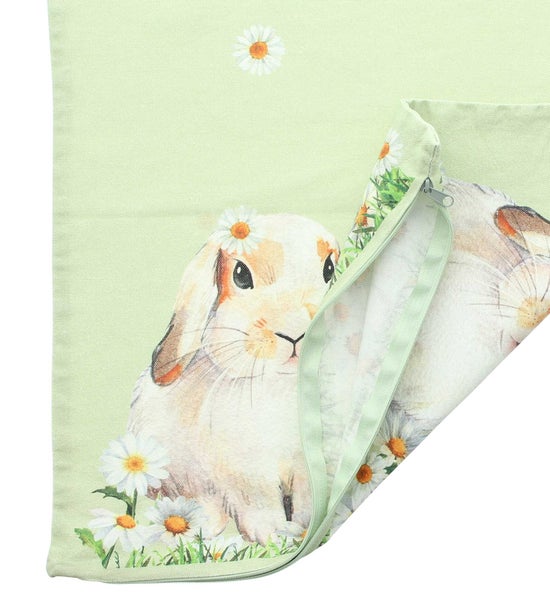 FRANK FLECHTWAREN | Kissenhülle Blumenhase, POLYESTER, BAUMWOLLE, 45 x 45 cm