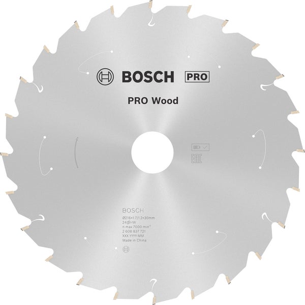 Bosch PRO Wood cordless Blatt für Kreissägen 216 x 1,7 x 30 mm - 2608837721