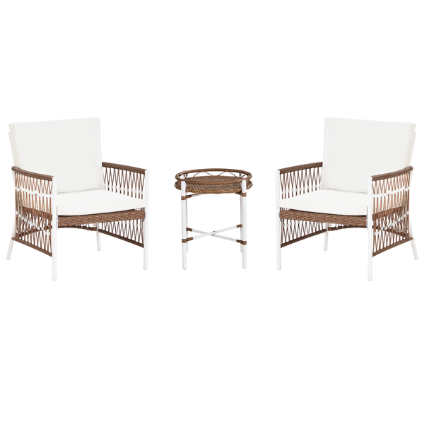 Gartenmöbelset mit zwei Sesseln und einem Tisch