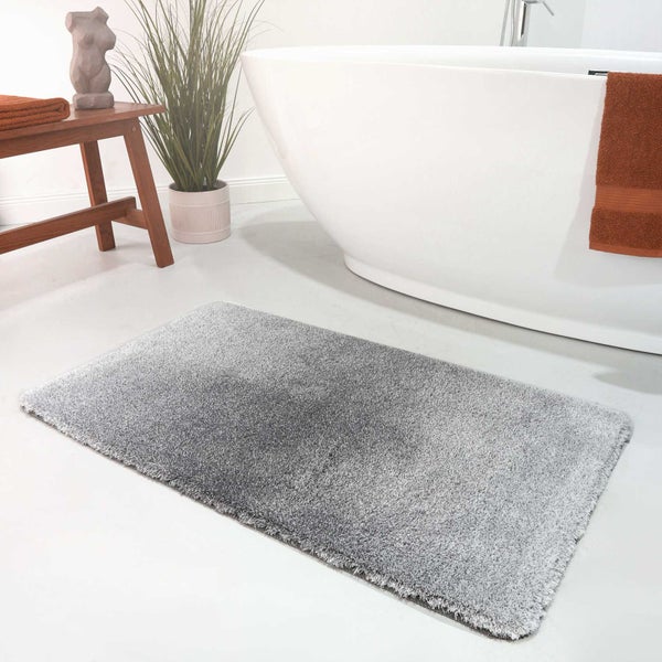 Badteppich Grau meliert Luuk WECONhome Basics 55x65 cm