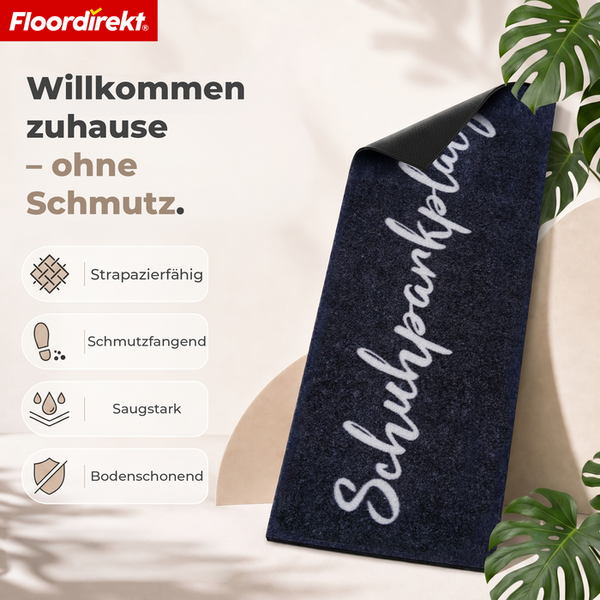 Floordirekt Fussmatte Schuhparkplatz, strapazierfaehig, schmutzfangend und saugstark fuer den Innenbereich.