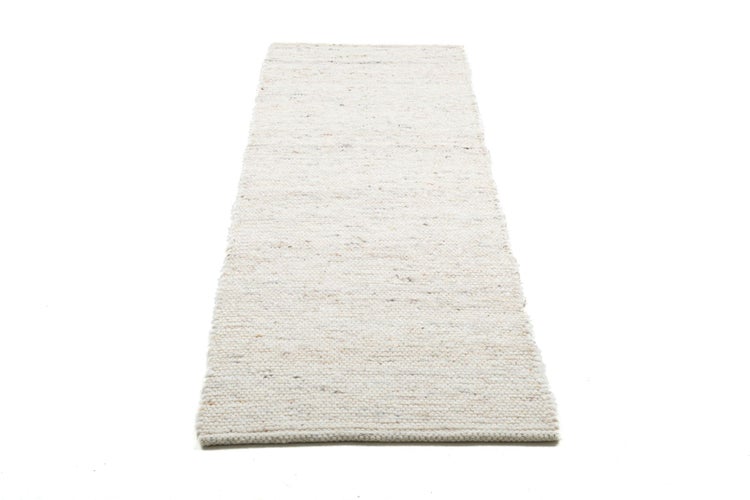 Handgewebter naturbelassener Wendeteppich Alm-Glück Natural 70x240 cm