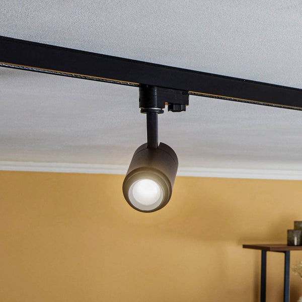 Arcchio LED Stromschienenstrahler Nanna in Schwarz aus Aluminium (1 flammig, ) Arbeitszimmerleuchte