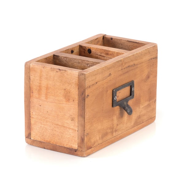 Stiftehalter-Box Vintage 19 Mahagoni 08 honigfarben gewachst