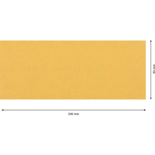Bosch 10x Expert C470 Schleifpapier ohne Löcher für Schwingschleifer 93 x 230 mm G 120 - 2608900843