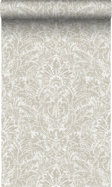 Origin Wallcoverings Tapete Ornamente Beigebraun - 53 cm x 10.05 m - 347308