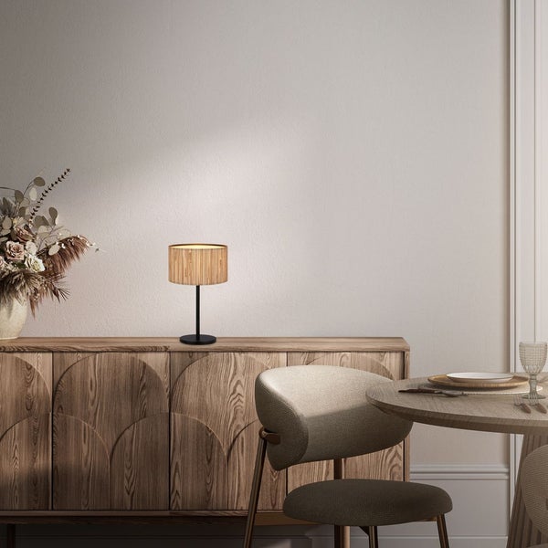 FULFILMENT ONLY table lamp, black / nature, 1xE27/max. 10W excl.