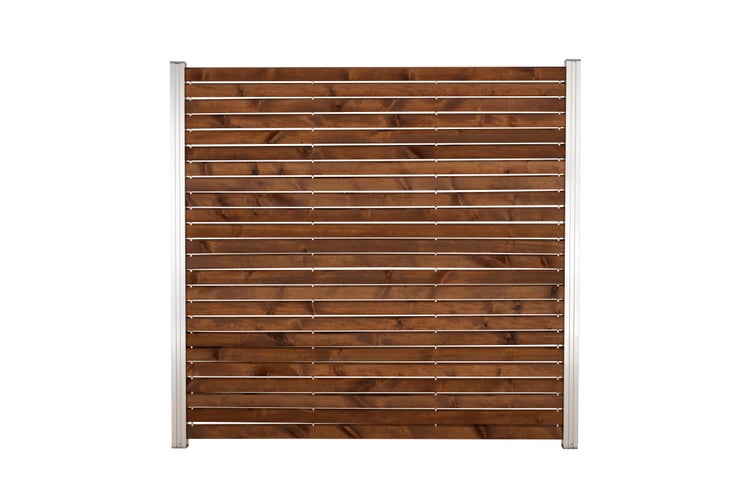 GartenLand Rhombus Holz Zaun Craftwood ca. 180 x 180 cm Skandinavische Kiefer Braun FSC® Ohne Pfosten Ohne Abschlussleiste