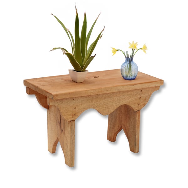 Hocker Jarno Mahagoni Massivholz naturfarben