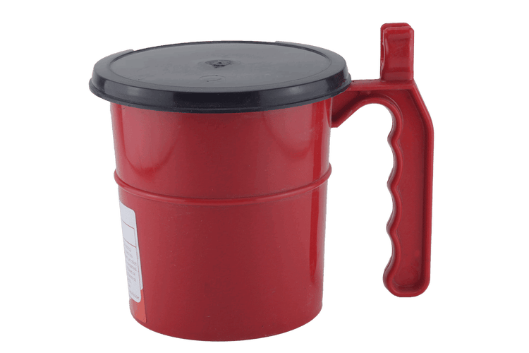 Farbspritzbecher mit Deckel und Griff