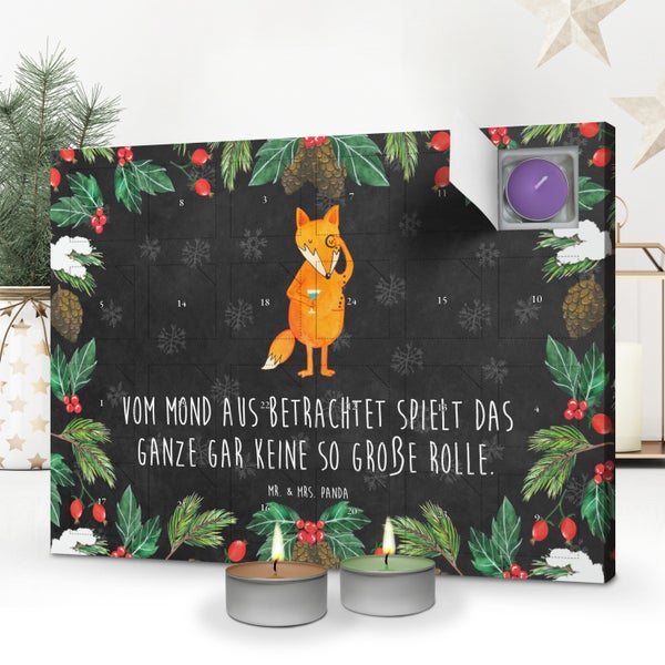 Mr. & Mrs. Panda Duftkerzen Adventskalender Fuchs Lord - Schwarz