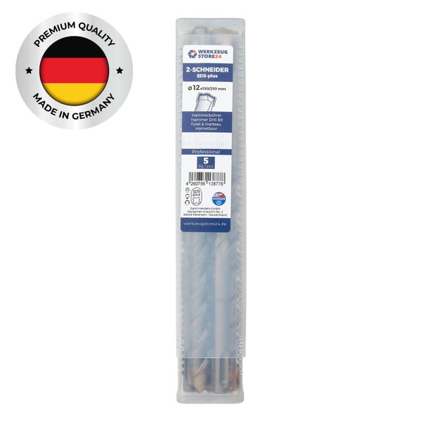 WS24 5x SDS-Plus Hammerbohrer PRO Ø 12 x 210 / 150 mm - WS24-100423