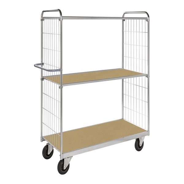 Rollwagen mit zwei Ablageflächen und Gitterstruktur