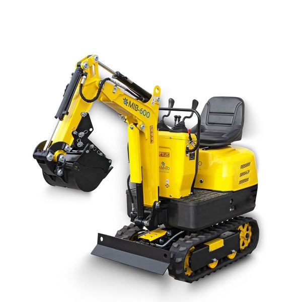 BAMATO Haltekralle und Greifer 2 in 1 für Minibagger MIB-600 - Vielseitiges Zubehör für Ihre Baustelle