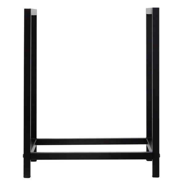 ML-Design Kaminholzregal 40x50x30 cm rechteckig Dunkelgrau Metall, Innen/Außen, Brennholzregal Holzaufbewahrung aus beschichteter Stahl, Kaminholzständer Kaminholzhalter Feuerholzregal für Kamin/Ofen