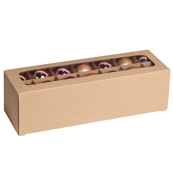 Dekorationskugeln in Kartonverpackung