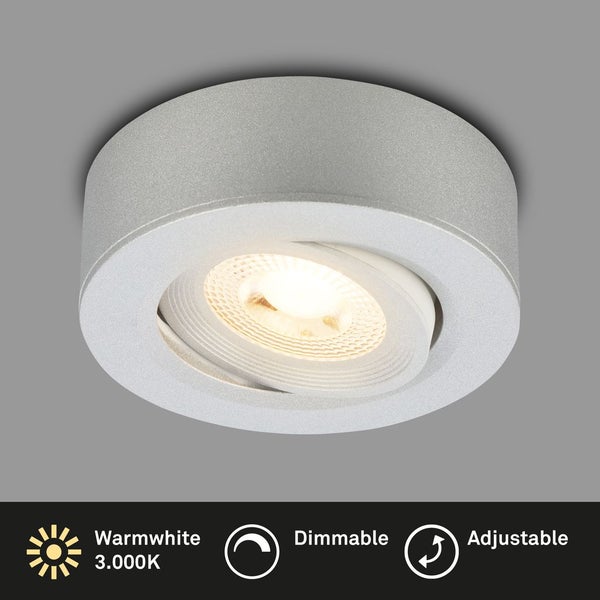 2 in 1 LED Aufbauspot und Einbaustrahler LED Einbauleuchte Spot Dimmbar