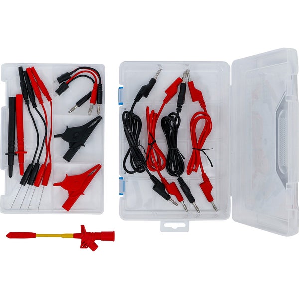 BGS Technic Messkabel und Prüfspitzen Zubehör Sortiment im Kunststoffkoffer