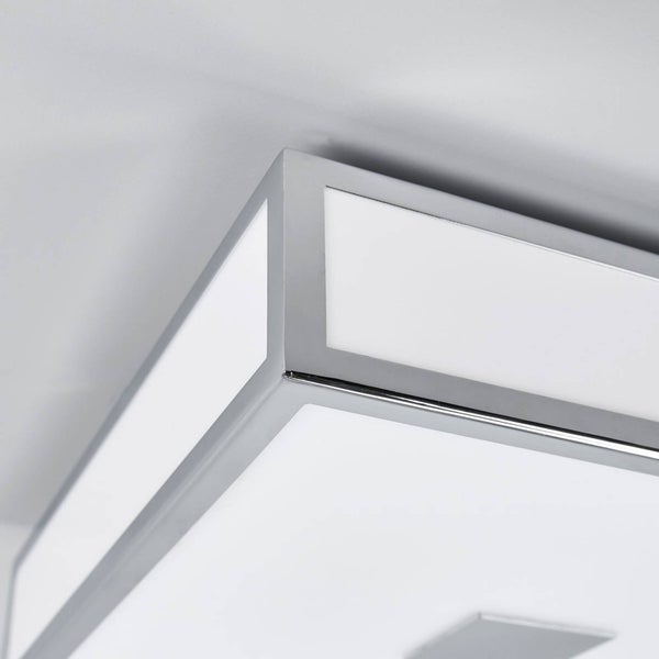 Detailansicht einer Deckenleuchte mit Rahmen