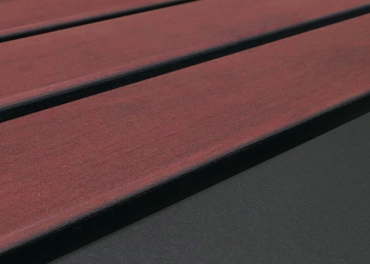 Detailansicht von Holzlatten