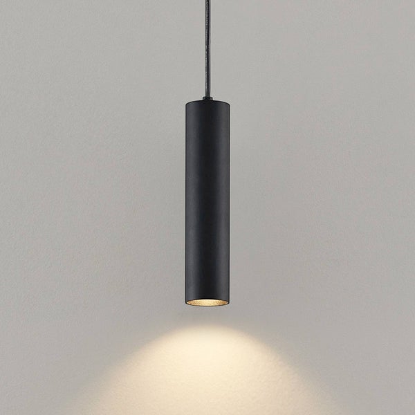 PRIOS Pendelleuchte Neliyah (Modern) in Schwarz aus Metall (1 flammig, GU10) - Deckenlampe Esstischlampe Hängelampe Hängeleuchte Wohnzimmerleuchte