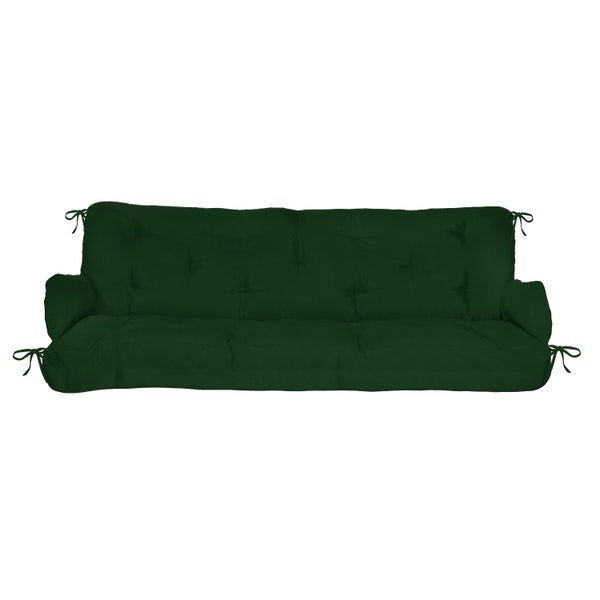 Beautissu Flair HS Hollywoodschaukelauflage 180x50x8cm Dunkelgrün