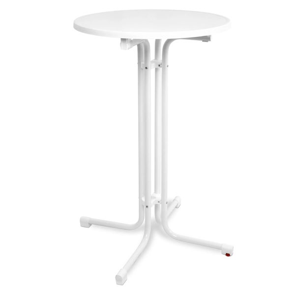 Beautissu Bellini Stehtisch Ø80cm Weiß