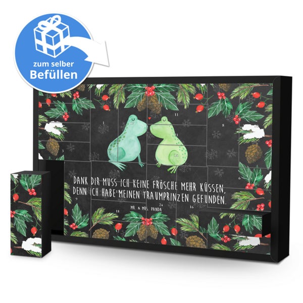 Mr. & Mrs. Panda Befüllbarer Adventskalender Frosch Liebe - Schwarz