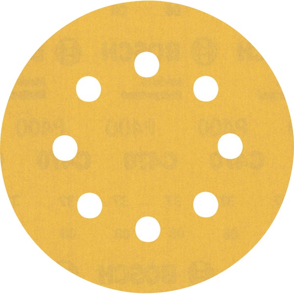 Bosch 5x Expert C470 Schleifpapier mit 8 Löchern für Exzenterschleifer 115 mm G 400 - 2608900801