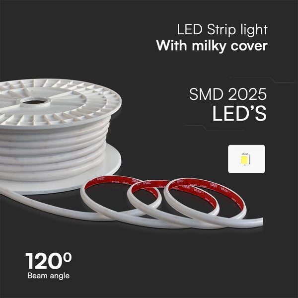 LED-Streifenleuchte mit Milchglasabdeckung auf Rolle