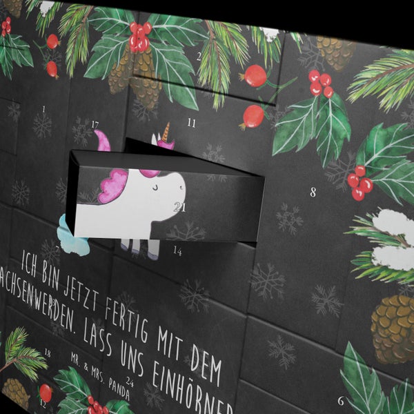 Mr. & Mrs. Panda Befüllbarer Adventskalender Einhorn Pupsen - Schwarz