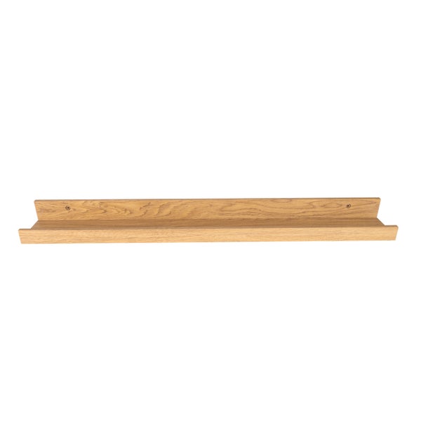 Bilderleiste 70 x 9 cm | Galerieboard | Galerieschiene | Regalboard | elegant und schlicht | Bilderleiste | Gewürzregal | Wandregal | Schweberegal | braun | natur
