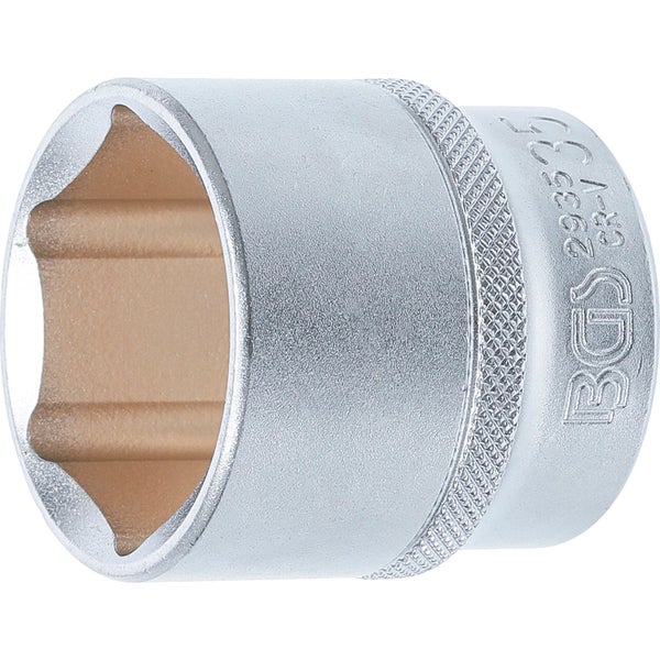 BGS Steckschlüssel-Einsatz Sechskant Antrieb Innenvierkant 12,5 mm (1/2) SW 35 mm - 2935