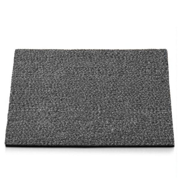 FLOORDIREKT Fußmatte Kokos - Eingangsmatte aus Kokos - Fußabtreter - Grau - 24 mm - 40 x 60 cm