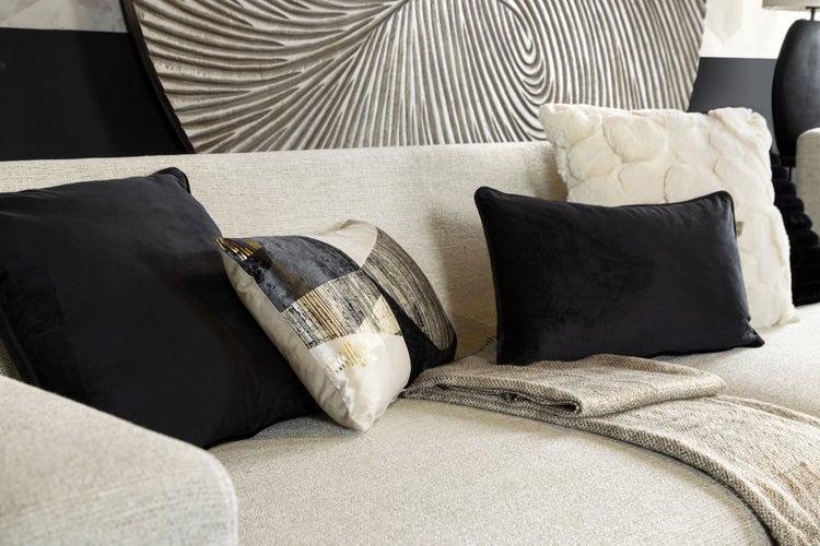 LORA - Plaid 140x180 cm - Greige - Braun
