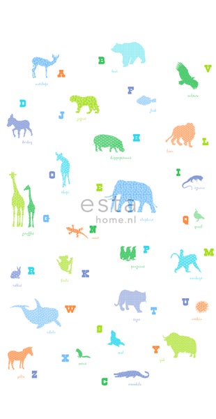ESTAhome Fototapete Tiere Multicolor - 150 x 279 cm - 157320
