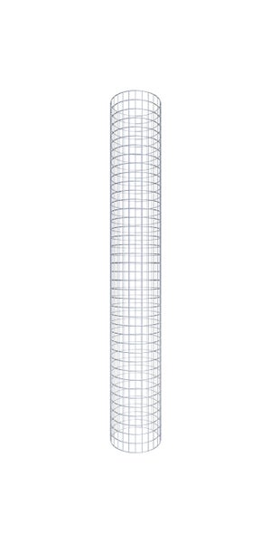 Gabionensäule Durchmesser 42 cm MW 5 x 5 cm rund - Höhe: 200 cm