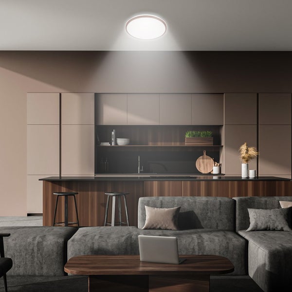 LED Deckenlampe Deckenleuchte Wohnzimmer Backlight Neutralweiß Flur