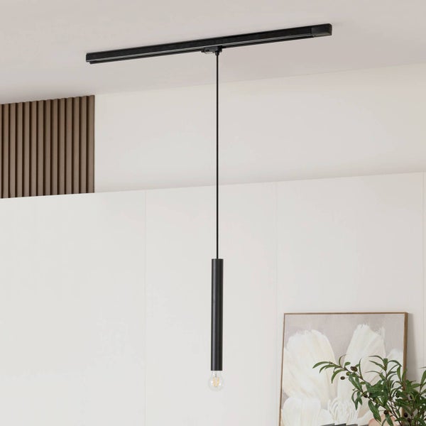 Arcchio Stromschienenstrahler Ejona (Modern) in Schwarz aus Aluminium (1 flammig, E27) Flurleuchte