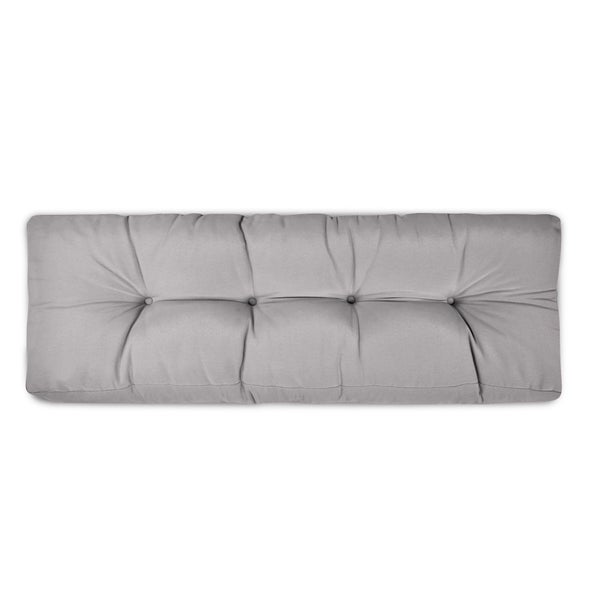 Beautissu ECO Style Palettenkissen Rücken 120x40x10cm Grau